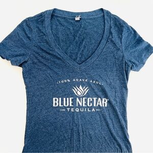 NEW! Women's Blue V-Neck Tee size MEDIUM